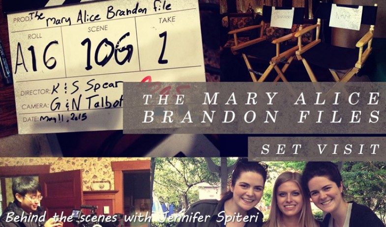 Set visit to THE MARY ALICE BRANDON FILE Twilight Short Film